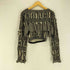 アメリ AMERI MANY WAY JACQUARD SHORT KNIT TOP レディース S