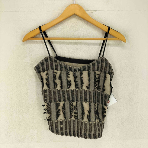 アメリ AMERI MANY WAY JACQUARD SHORT KNIT TOP レディース S