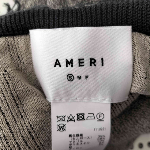 アメリ AMERI MANY WAY JACQUARD SHORT KNIT TOP レディース S