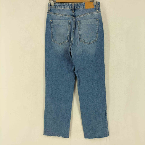ザラ ZARA パール装飾 カットオフデニムパンツ レディース 38