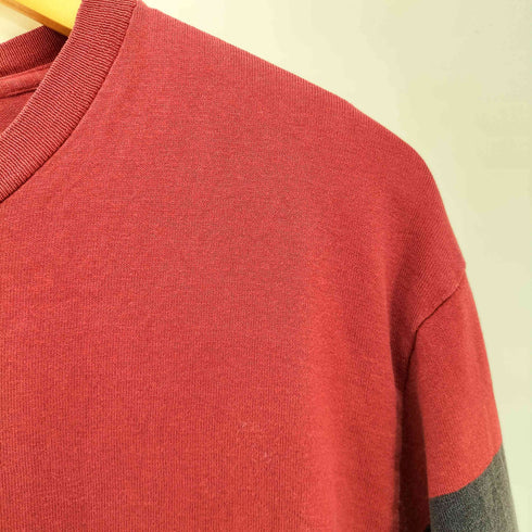 ポロバイラルフローレン Polo by RALPH LAUREN 90s USA製 裾ポニー クルーネック ボーダー L/S Tシャツ メンズ import:L
