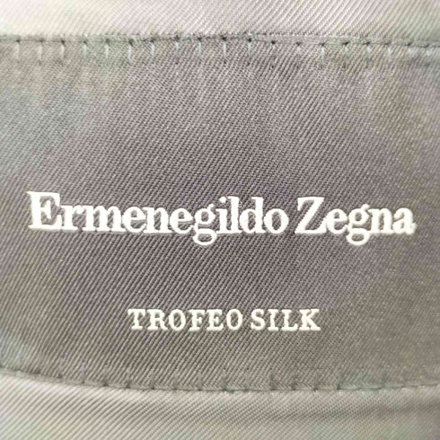 エルメネジルドゼニア Ermenegildo Zegna TROFEO SILK イタリア製 ウール混 シルク テーラードジャケット メンズ 52R