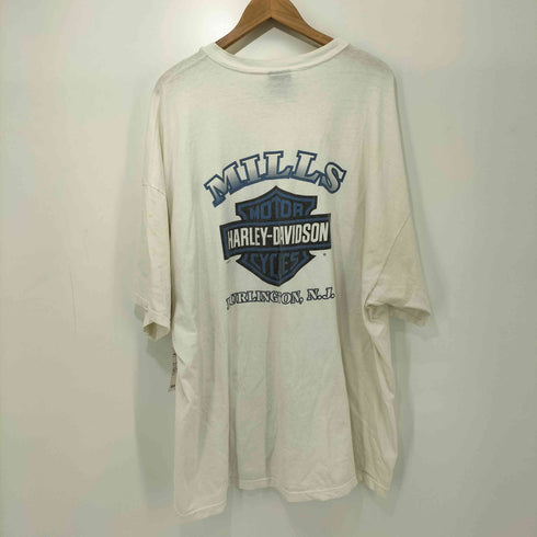 ハーレーダビッドソン HARLEY-DAVIDSON 00s 2002 USA製 両面プリント オーバーサイズ ポケット Tシャツ メンズ XXXL