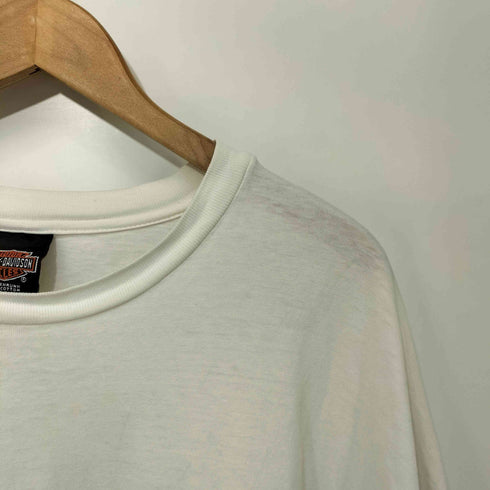ハーレーダビッドソン HARLEY-DAVIDSON 00s 2002 USA製 両面プリント オーバーサイズ ポケット Tシャツ メンズ XXXL