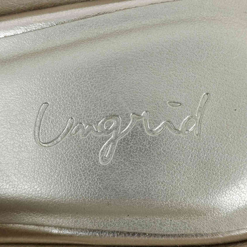 アングリッド Ungrid スクエアトゥメタリックサンダル レディース M