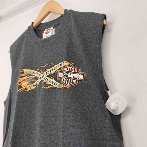 ハーレーダビッドソン HARLEY-DAVIDSON USA製 両面プリント タンクトップ メンズ import:M