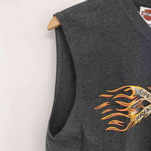 ハーレーダビッドソン HARLEY-DAVIDSON USA製 両面プリント タンクトップ メンズ import:M