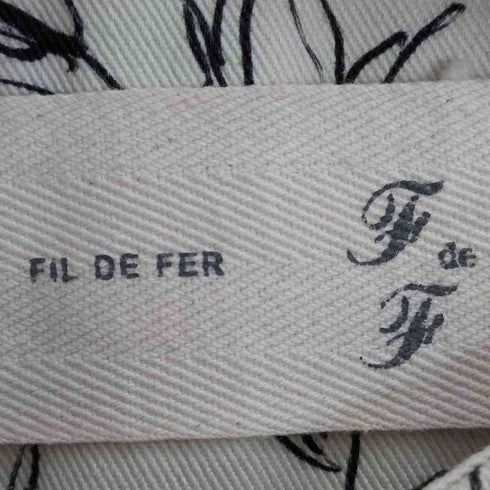 フィルデフェール FIL DE FER 24SS チューリップ ホワイトデニム ベスト レディース FREE