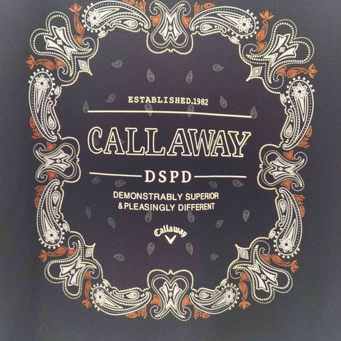 キャロウェイ Callaway ロゴプリント モックネック Tシャツ メンズ LL