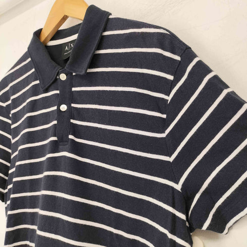 アルマーニエクスチェンジ ARMANI EXCHANGE マリンボーダーポロシャツ メンズ import:M