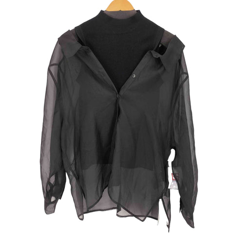 フレイアイディー FRAY I.D 26SS セミシアーシャツレイヤードニット レディース F