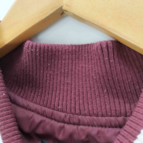 朧 OBORO 狼 オオカミ ウルフ 月 桜 和柄 両面 刺繍 スーベニア ジャケット スカジャン メンズ JPN:XL