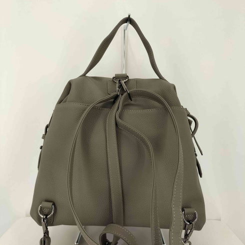 DEPRAL 2WAY レザー オーバル バックパック レディース