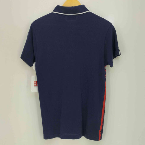 ラコステスポーツ LACOSTE SPORT ロゴワッペン刺繍 鹿の子 サイドテープ ハーフジップ S/S ポロシャツ メンズ import:XS