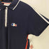ラコステスポーツ LACOSTE SPORT ロゴワッペン刺繍 鹿の子 サイドテープ ハーフジップ S/S ポロシャツ メンズ import:XS