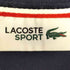ラコステスポーツ LACOSTE SPORT ロゴワッペン刺繍 鹿の子 サイドテープ ハーフジップ S/S ポロシャツ メンズ import:XS