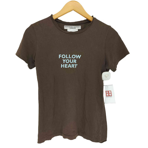 キャサリンハムネットロンドン KATHARINE HAMNETT LONDON プリントクルーネックTシャツ レディース JPN:M