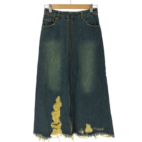 ジーナシス JEANASIS クラッシュ デニム スカート レディース JPN:M
