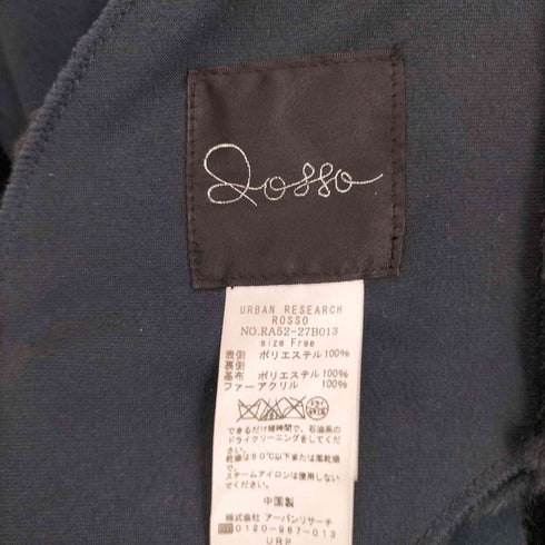 ロッソ ROSSO URBAN RESEARCH フェイクムートン フーデッドコート レディース FREE