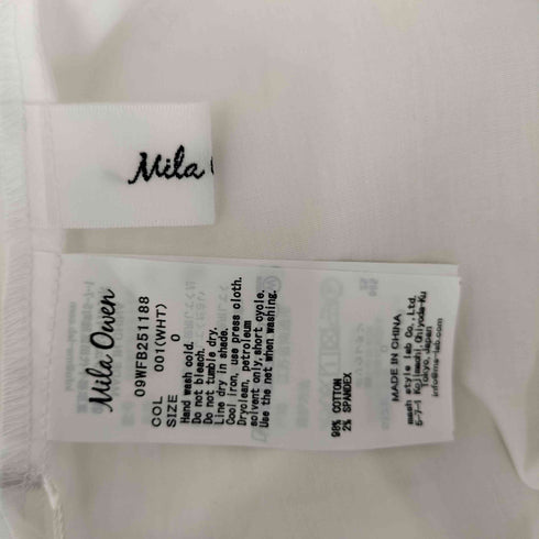 ミラオーウェン Mila Owen 25SS デタッチャブルラッフルブラウス レディース 1