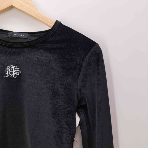 ジーナシス JEANASIS シアーベロアシシュウクロップドTEE レディース FREE