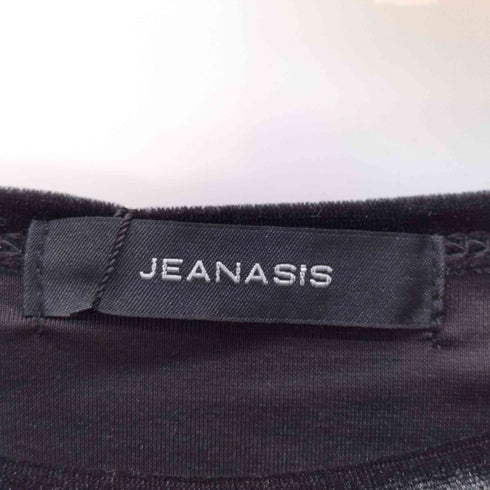 ジーナシス JEANASIS シアーベロアシシュウクロップドTEE レディース FREE