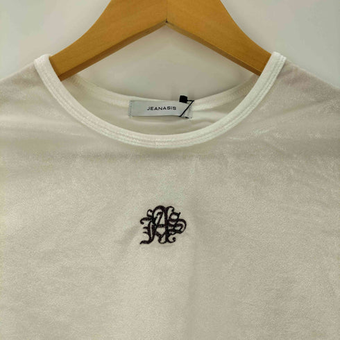 ジーナシス JEANASIS シアーベロアシシュウクロップドTEE レディース FREE
