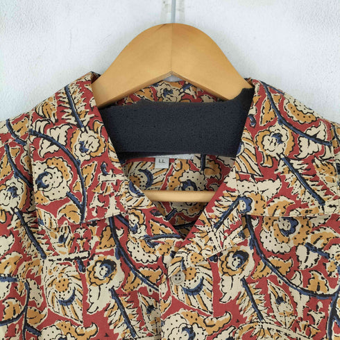 総柄 開襟 S/S シャツ メンズ LL