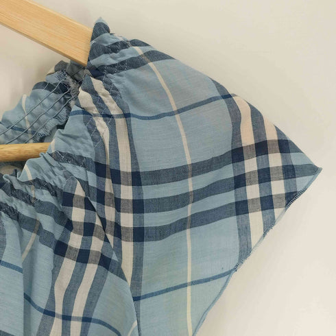 バーバリーブルーレーベル BURBERRY BLUE LABEL ノバチェック S/S シャツ ワンピース レディース JPN:38