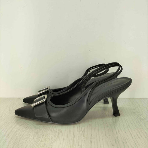 チャールズアンドキース CHARLES&KEITH バックル ポインテッドトゥスリングバックパンプス レディース JPN:23
