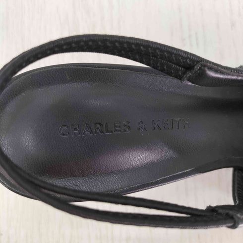 チャールズアンドキース CHARLES&KEITH バックル ポインテッドトゥスリングバックパンプス レディース JPN:23