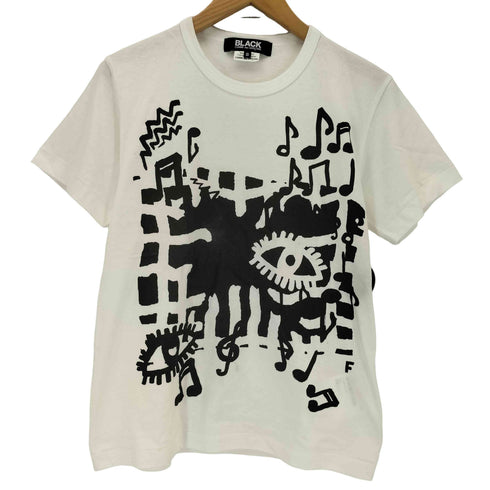 ブラックコムデギャルソン BLACK COMME des GARCONS 26SS アーティストグラフィックプリント クルーネックTシャツ レディース JPN:S