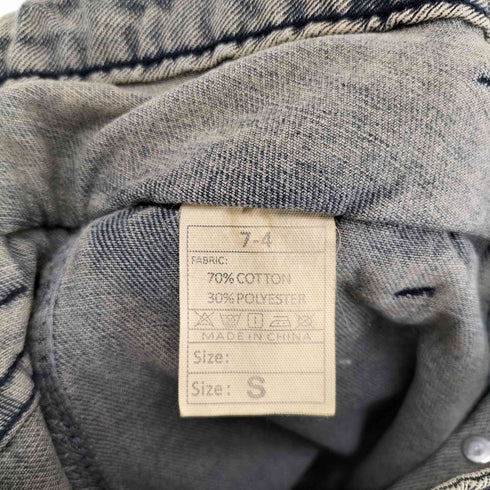 NONCODE Y2K ダメージ 加工 スタッズ チェーン ワイド パンツ レディース JPN:S