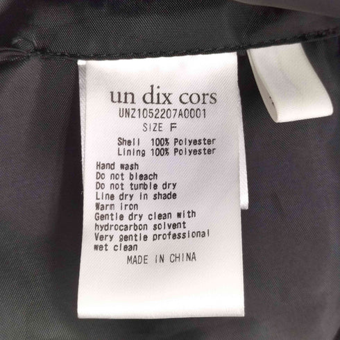 アンディコール un dix cors チェック柄 ダブルブレスト テーラードジャケット レディース FREE
