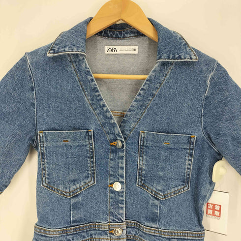 ザラ ZARA デニム ミニ ワンピース レディース import:L