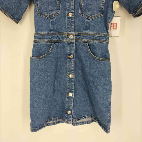 ザラ ZARA デニム ミニ ワンピース レディース import:L