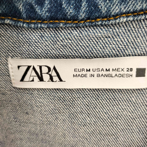 ザラ ZARA デニム ミニ ワンピース レディース import:L