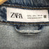 ザラ ZARA デニム ミニ ワンピース レディース import:M