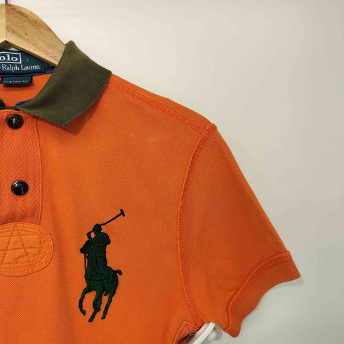 ポロバイラルフローレン Polo by RALPH LAUREN 90S CUSTON FIT ビックポニー刺繍 S/S ポロシャツ メンズ import:XS