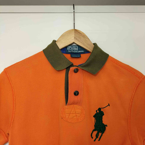 ポロバイラルフローレン Polo by RALPH LAUREN 90S CUSTON FIT ビックポニー刺繍 S/S ポロシャツ メンズ import:XS