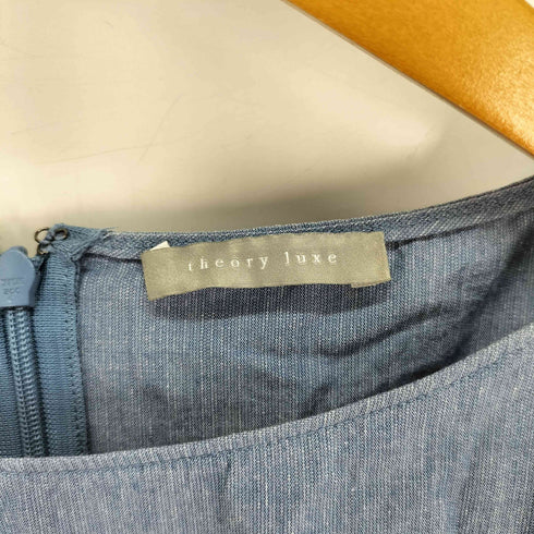 セオリーリュクス theory luxe HALLEY CHAMBRAY ラウンドヘム ドルマンスリーブ シャンブレーブラウス レディース JPN:38