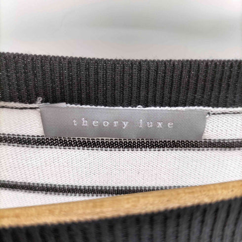セオリーリュクス theory luxe COLLIE OPUS ボーダー ハイゲージ サマーニット レディース JPN:38
