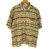 BULLIT SHIRTS レーヨン100 総柄 ループ留め オープンカラーシャツ メンズ JPN:M
