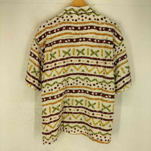 BULLIT SHIRTS レーヨン100 総柄 ループ留め オープンカラーシャツ メンズ JPN:M
