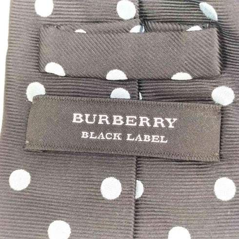 バーバリーブラックレーベル BURBERRY BLACK LABEL 日本製 シルク ドット柄 ネクタイ メンズ