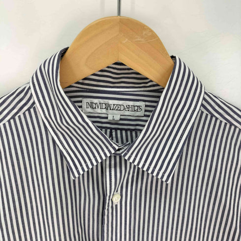 インディヴィジュアライズドシャツ individualized shirts USA製 コットン ストライプ 長袖シャツ メンズ import:L