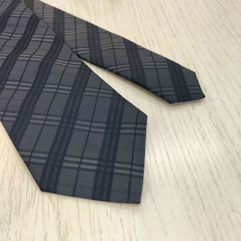 バーバリーブラックレーベル BURBERRY BLACK LABEL チェック シルクネクタイ メンズ