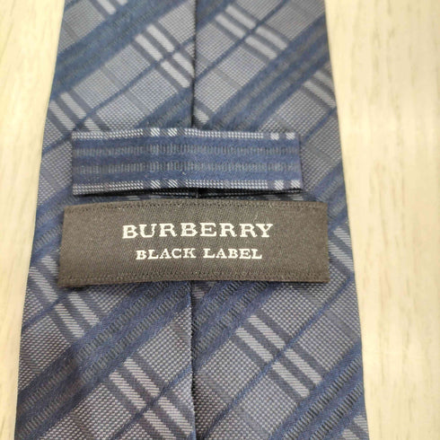 バーバリーブラックレーベル BURBERRY BLACK LABEL チェック シルクネクタイ メンズ