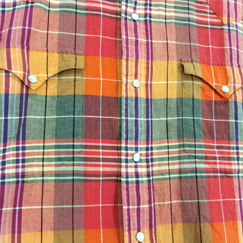 ポロバイラルフローレン Polo by RALPH LAUREN S/S マドラスチェック ウエスタンヨーク シャツ メンズ JPN:M