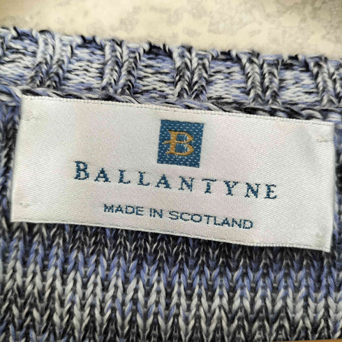 BALLANTYNE スコットランド製 コットン Vネックニット メンズ JPN:3